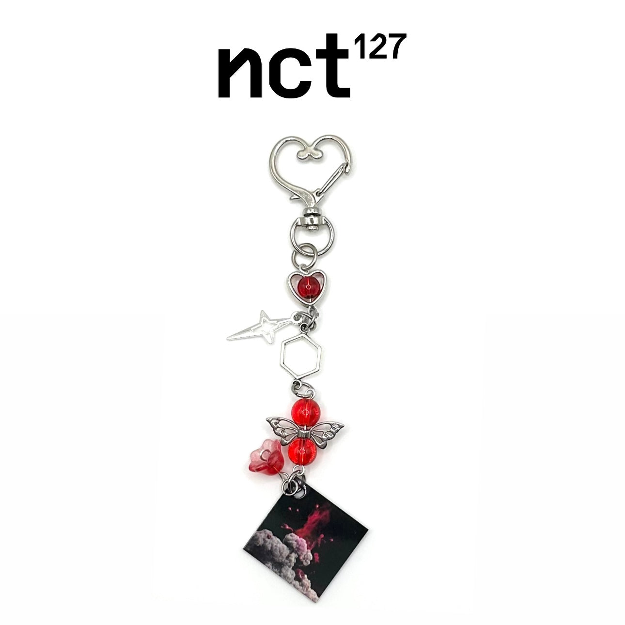 NCT 127 K-Pop Cherry Bomb Album Charm Keychain