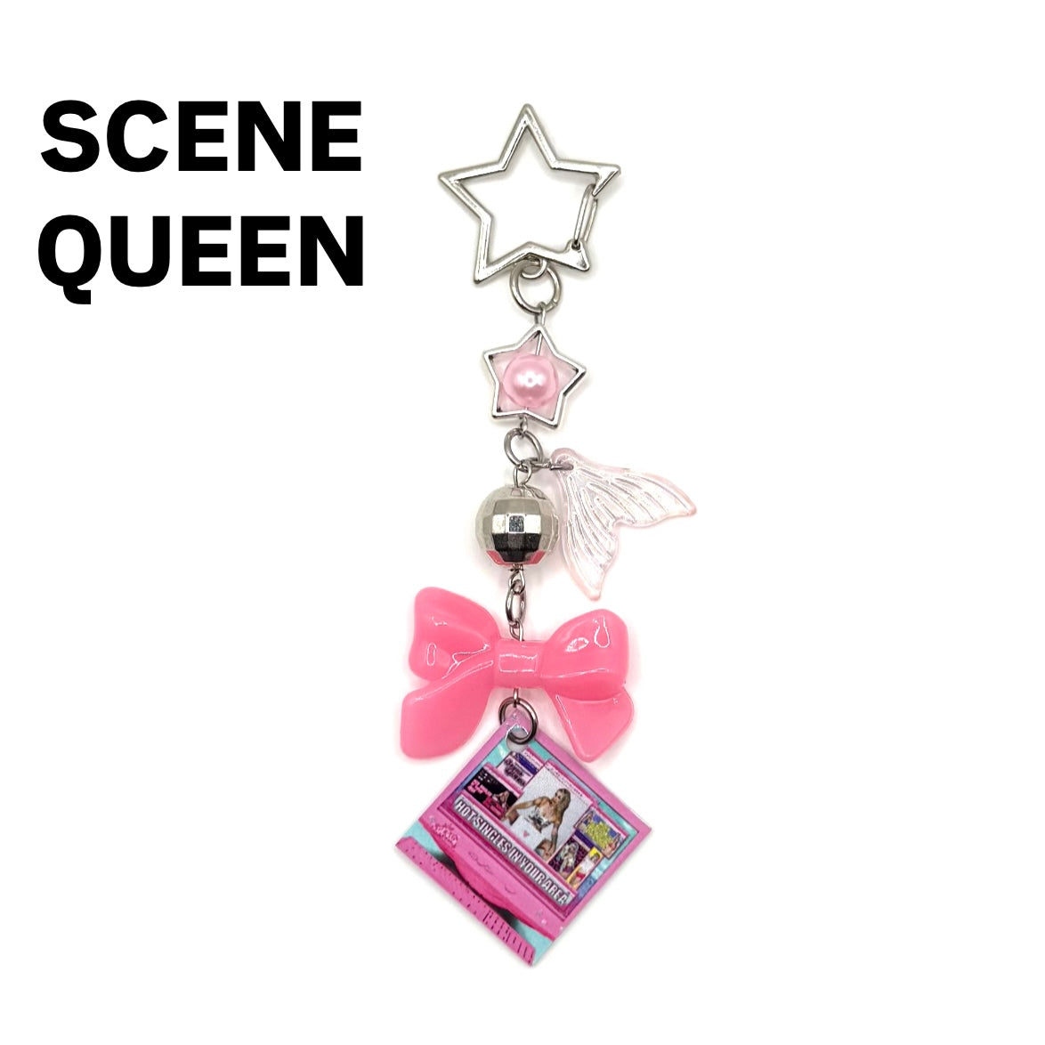 Scene Queen Hot Singles In Your Area Beaded Charm Keychain