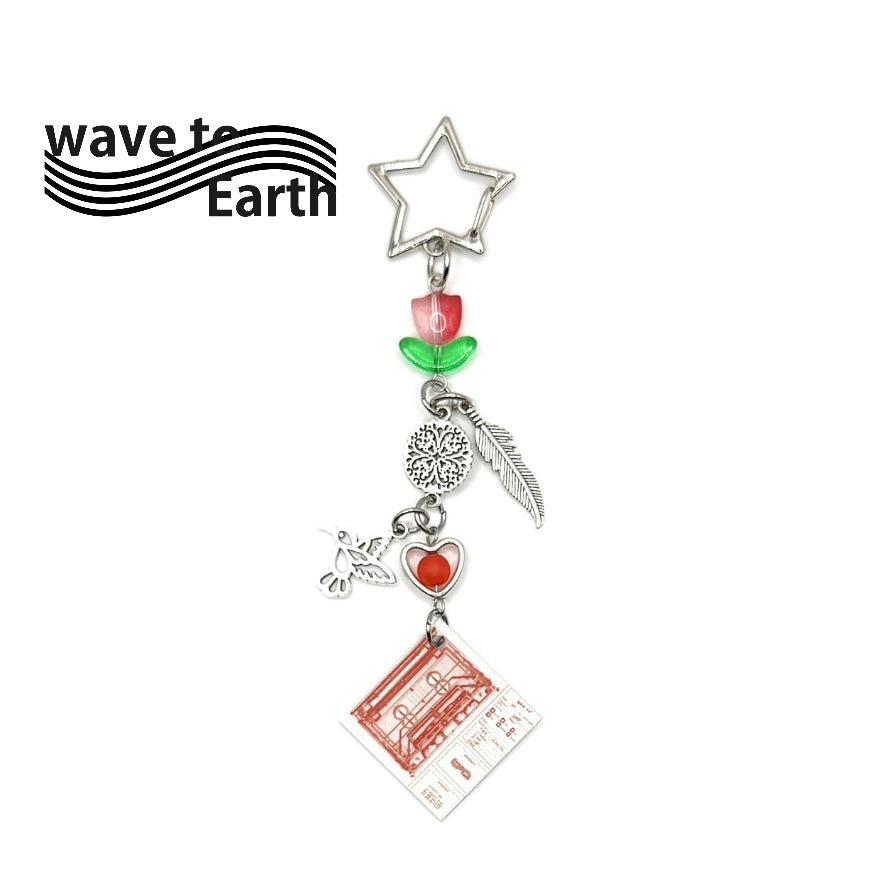 Wave to Earth Kpop Wave 0.01 Beaded Charm Keychain