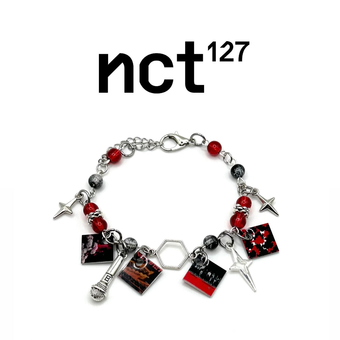 NCT 127 Mini K-Pop Album Charm Bracelet