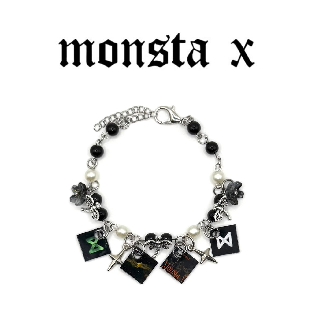 Monsta X Kpop Mini Album Charm Bracelet