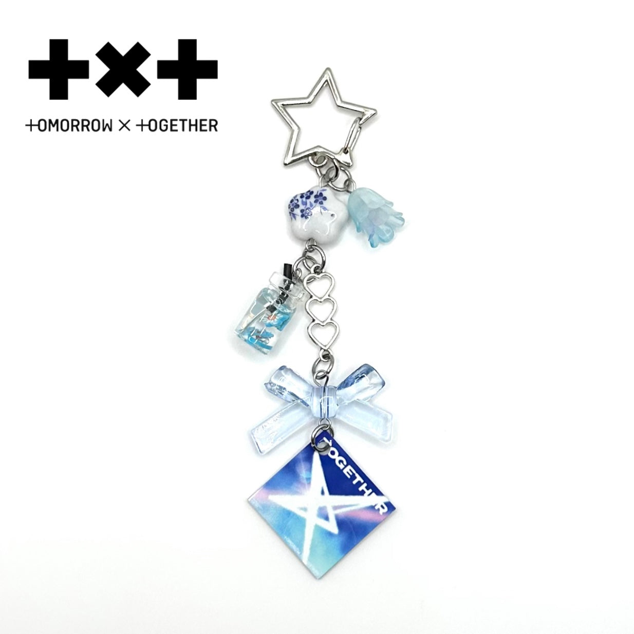 Tomorrow x Together TXT K-Pop The Star Chapter: Together Beaded Charm Keychain