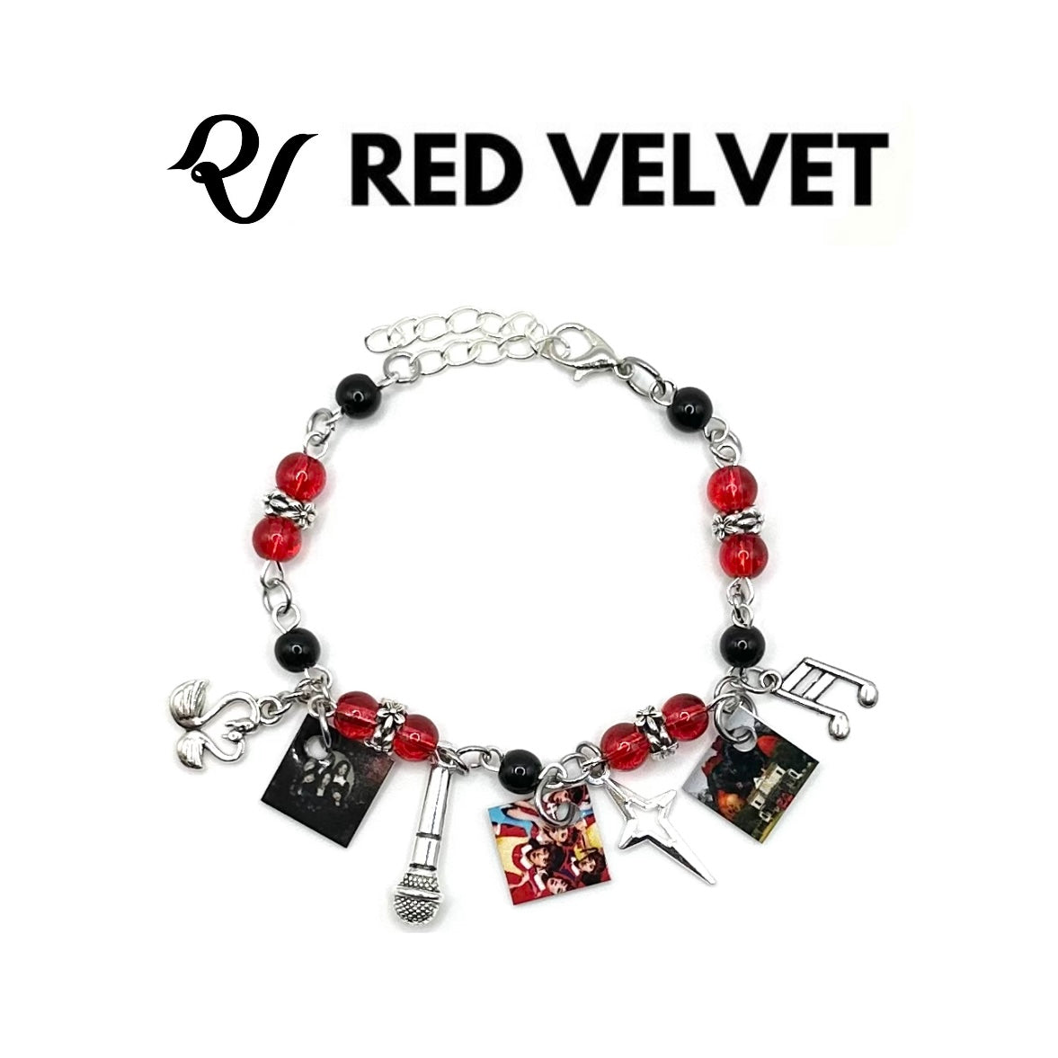 Red Velvet Mini K-Pop Album Charm Bracelet