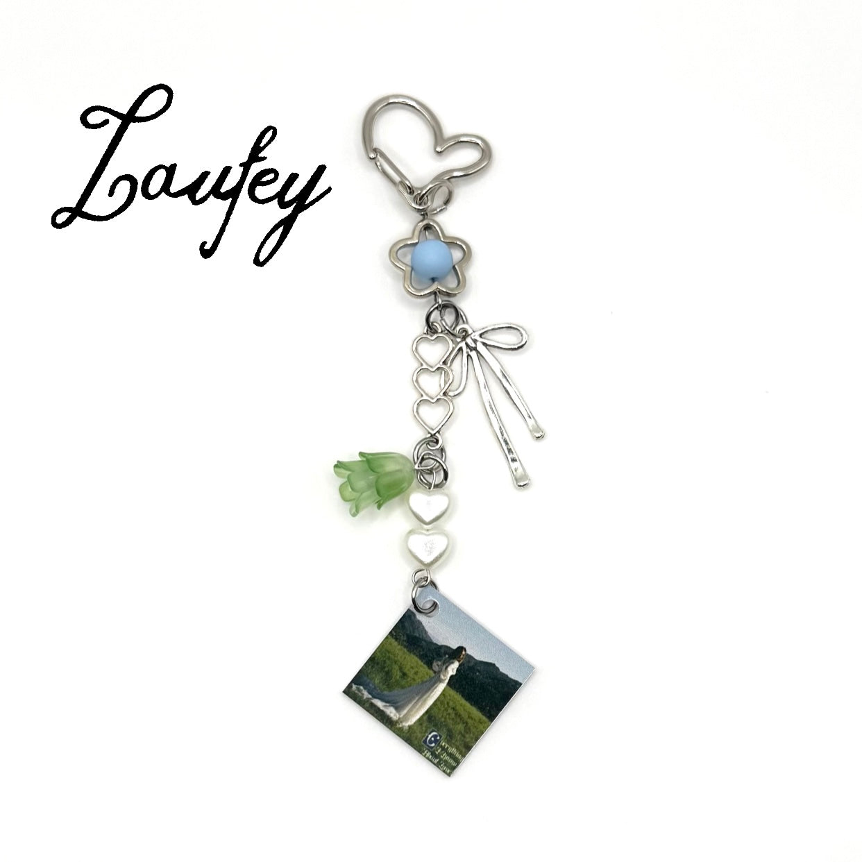 Laufey Everything I Know About Love Album Beaded Charm Keychain
