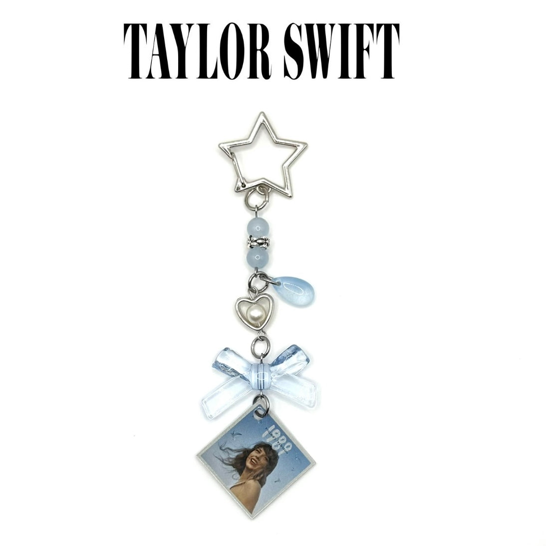 Taylor Swift 1989 (Taylor’s Version) Beaded Charm Keychain