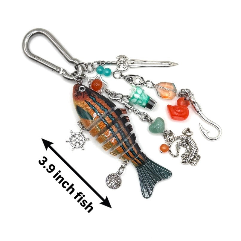 “Elliott” - Fish Carabiner Bag Accessory