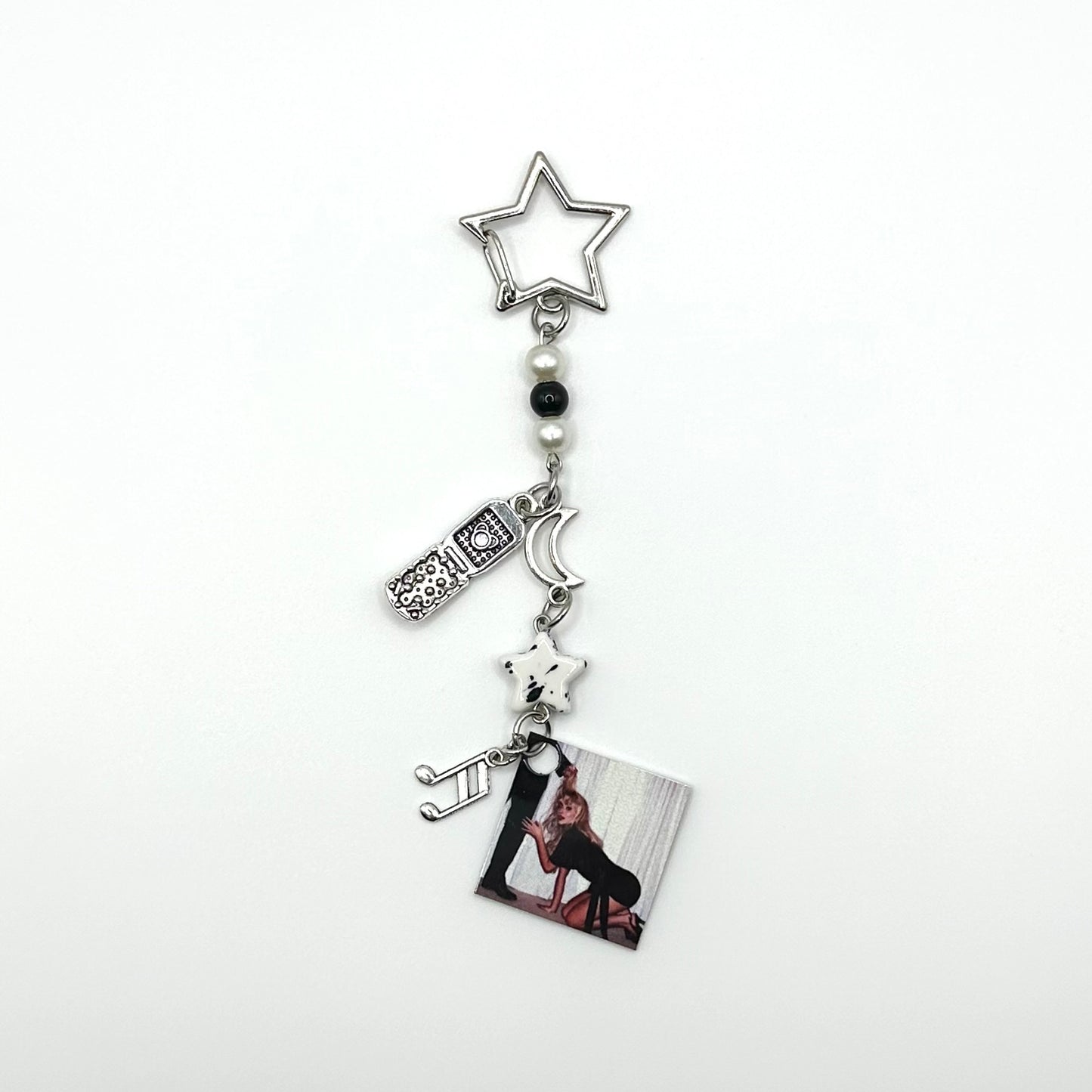 Sabrina Carpenter Man’s Best Friend Beaded Charm Keychain