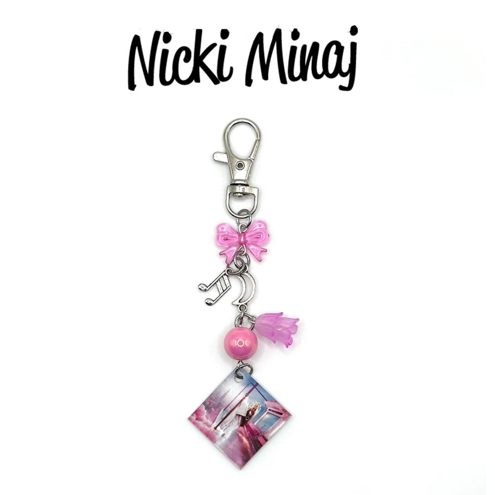 Nicki Minaj Pink Friday 2 Album Cover Keychain