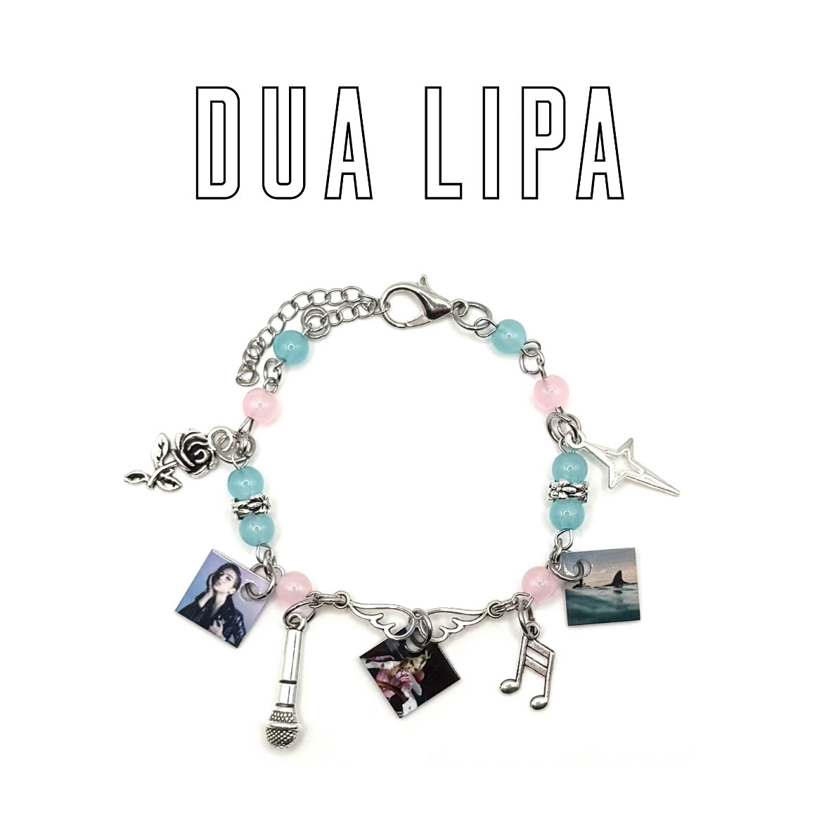 Dua Lipa Mini Album Charm Bracelet