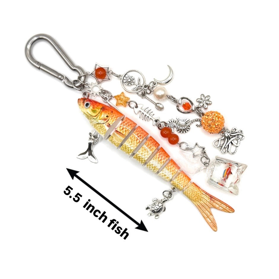 “Lucy” - Fish Carabiner Bag Accessory