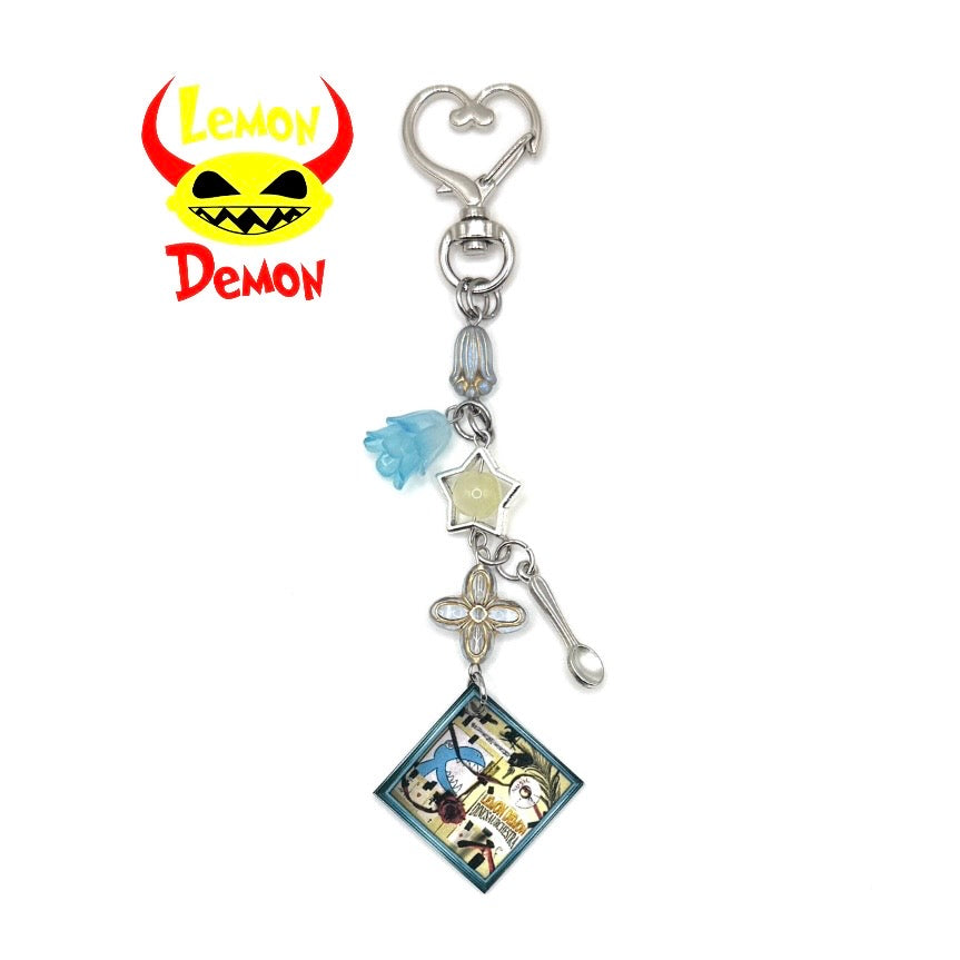 Lemon Demon Dinosaurchestra Keychain
