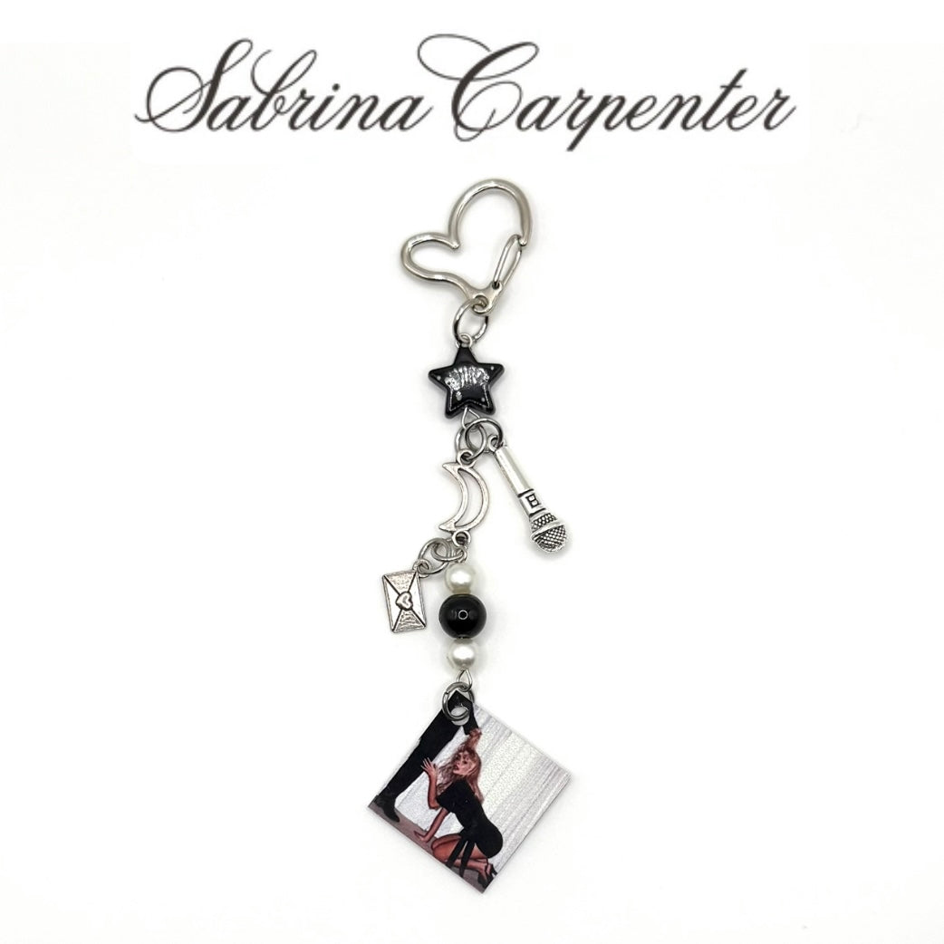 Man’s Best Friend Sabrina Carpenter Beaded Charm Keychain
