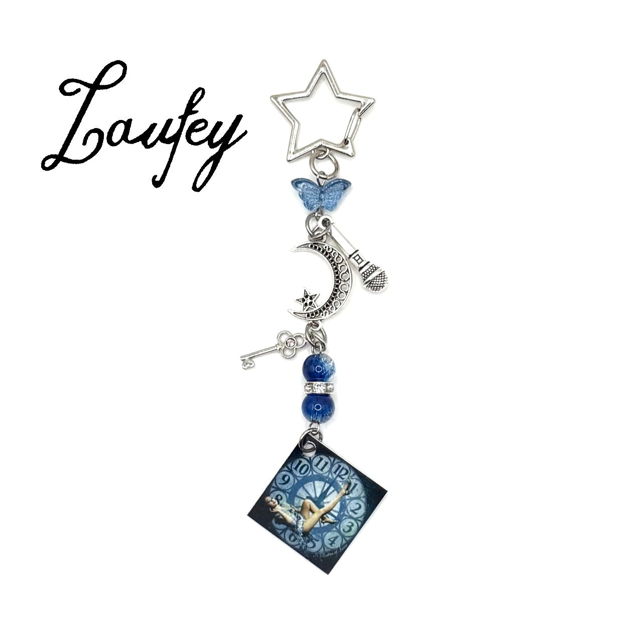 Laufey A Matter of Time Album Beaded Charm Keychain