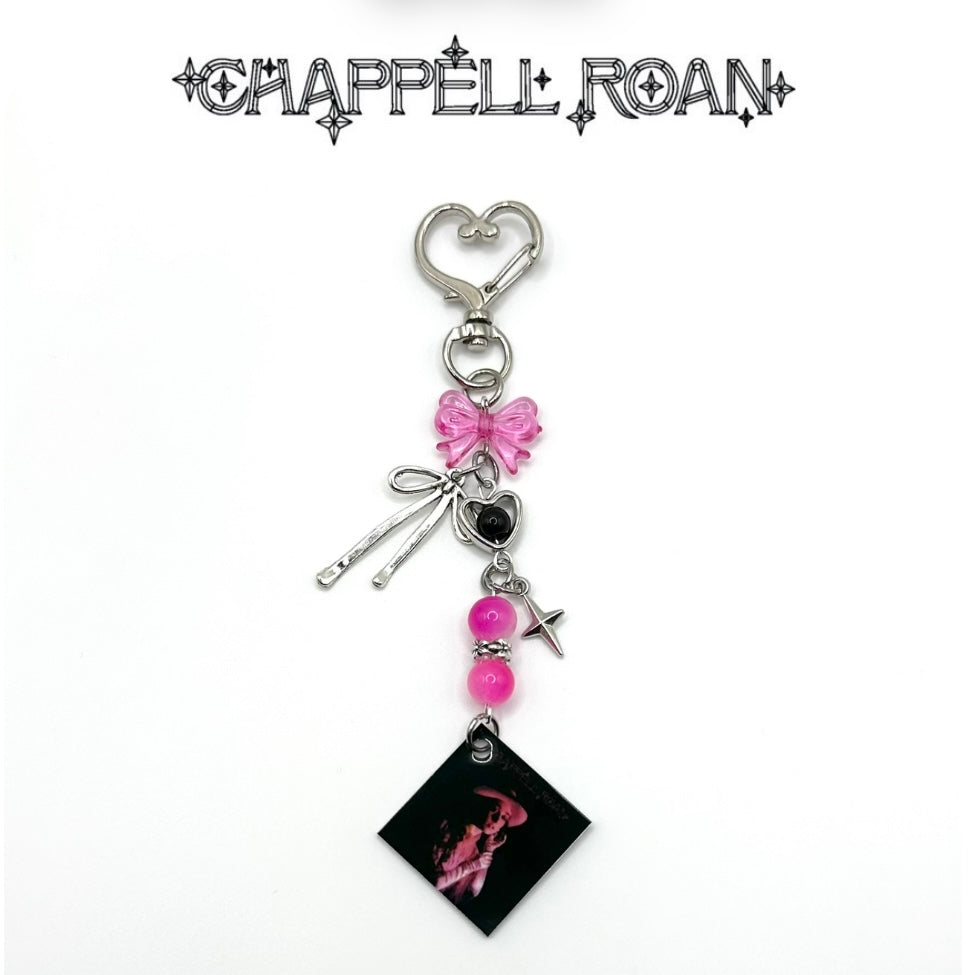 Chappell Roan Pink Pony Club Charm Keychain