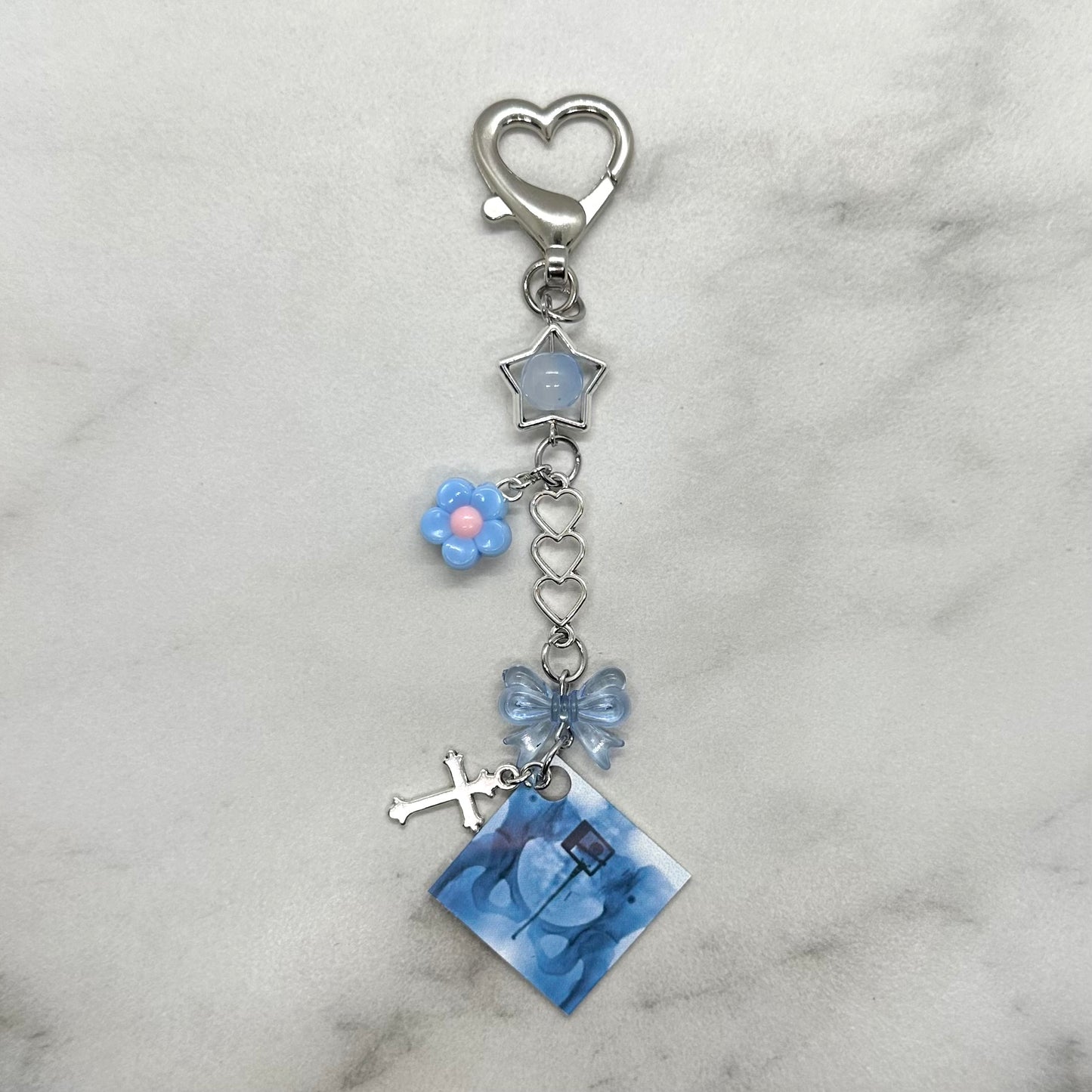 Lorde Virgin Album Beaded Charm Keychain