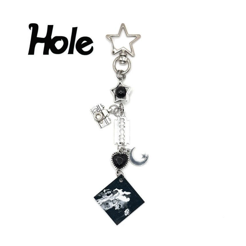 Hole Band Celebrity Skin Keychain