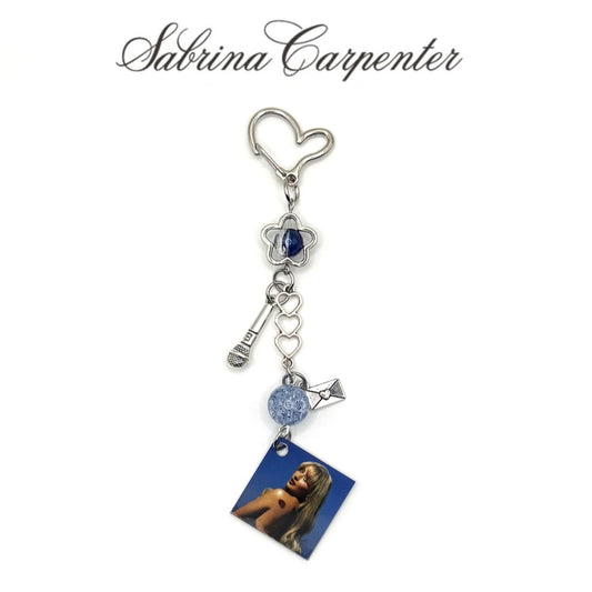 Sabrina Carpenter Short ‘N Sweet Beaded Charm Keychain