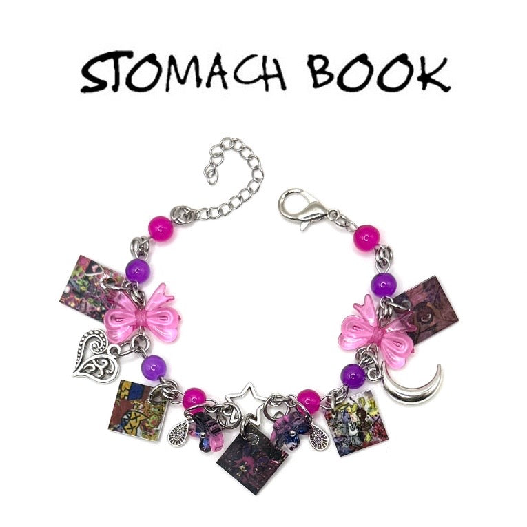 Stomach Book Charm Bracelet