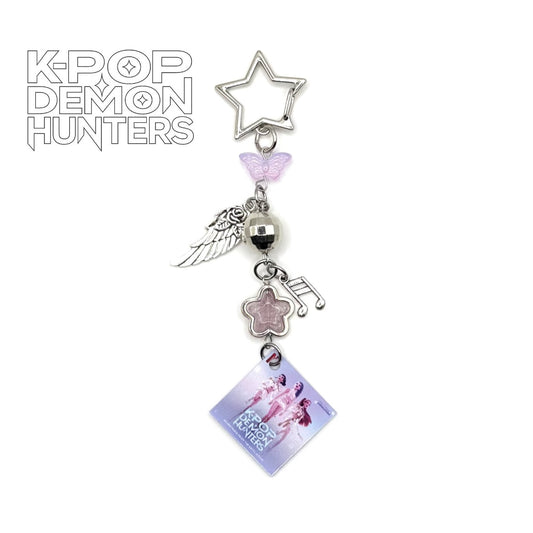 Purple K-Pop Demon Hunters Charm Keychain