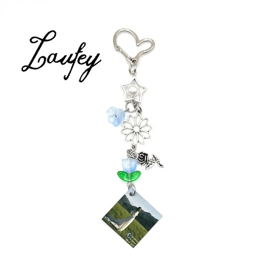 Laufey Everything I Know About Love Album Beaded Charm Keychain