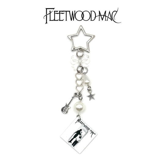 Fleetwood Mac Self Titled Album Beaded Charm Keychain