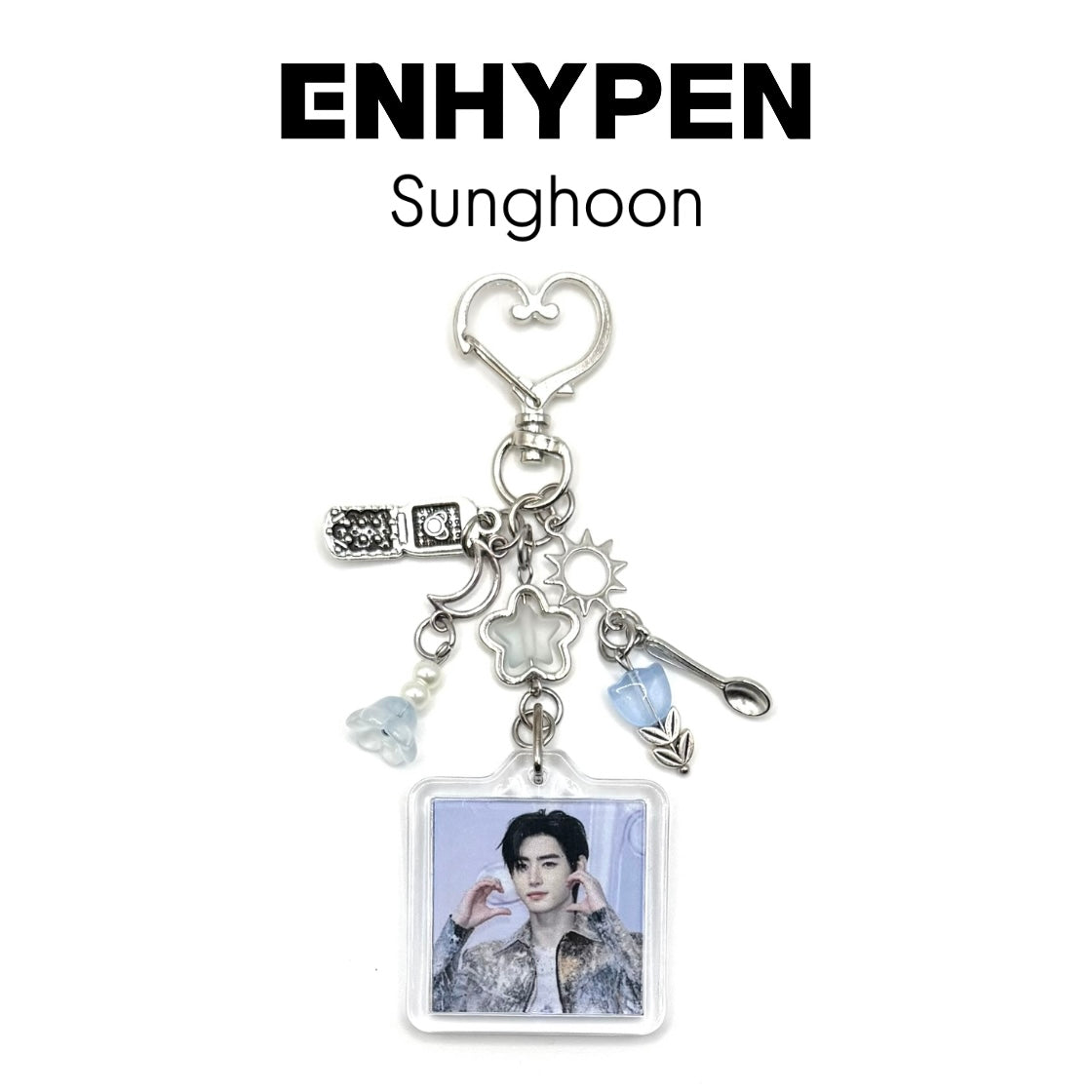 Sunghoon Enhypen Photo Charm Keychain