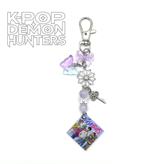 Saja Boys K-Pop Demon Hunters Charm Keychain