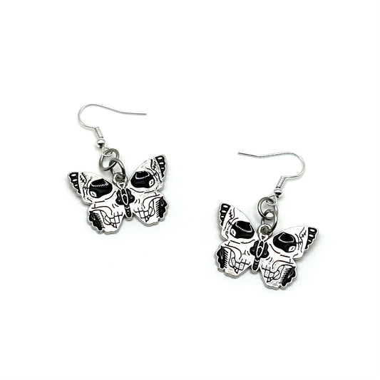 Skull Butterfly Earrings