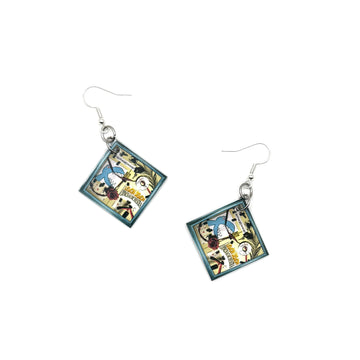 Lemon Demon Dinosaurchestra Album Earrings