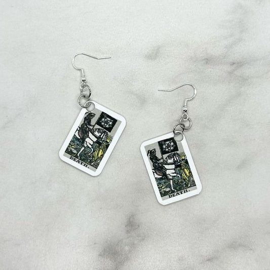 Death Tarot Card Earrings