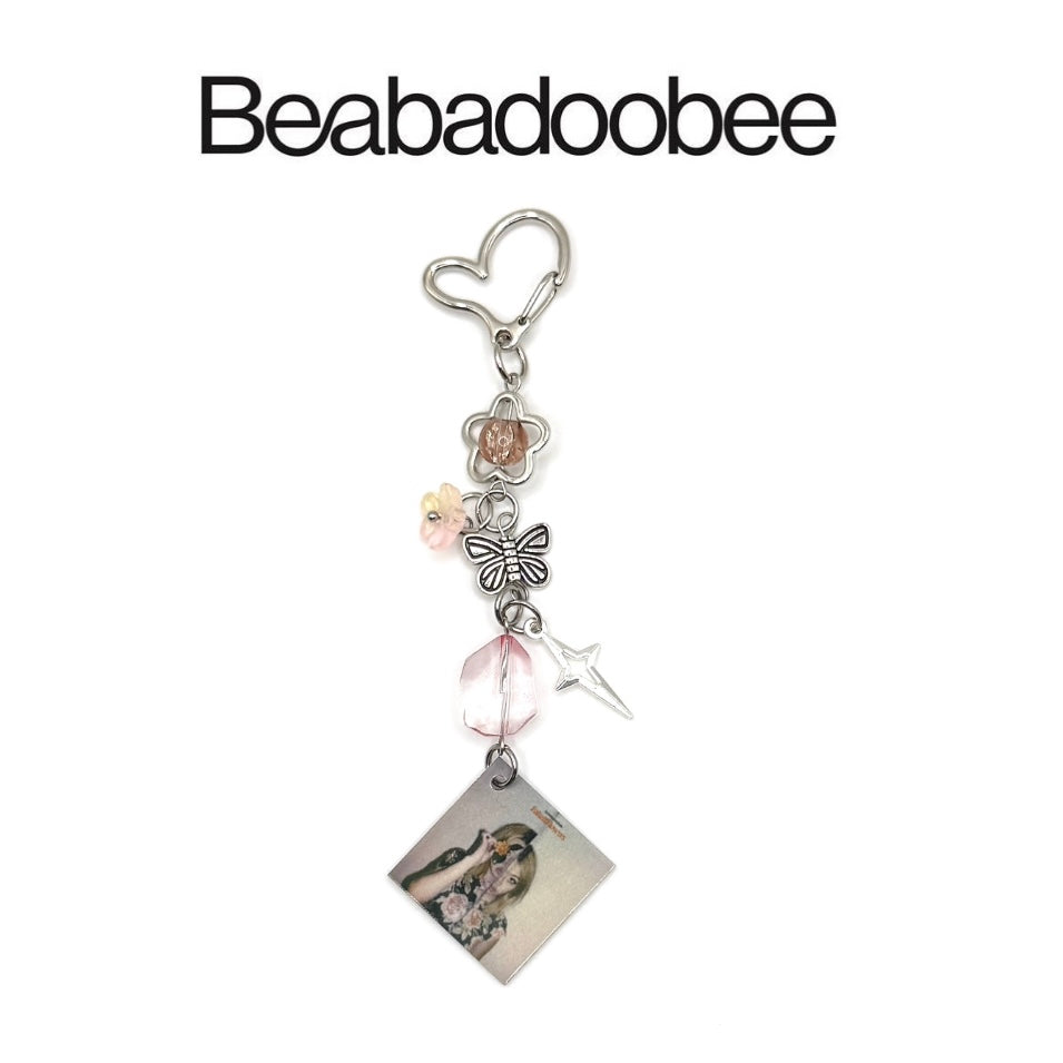 Beabadoobee Fake It Flowers Album Charm Keychain 2.0