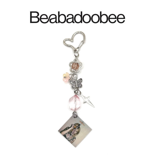 Beabadoobee Fake It Flowers Album Charm Keychain 2.0