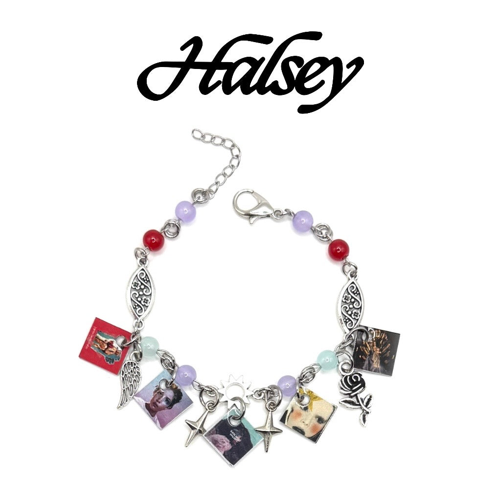 Halsey Mini Album Charm Bracelet