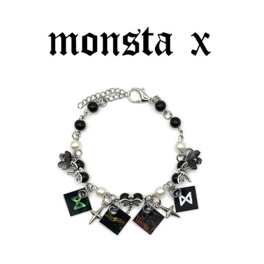 Monsta X Kpop Mini Album Charm Bracelet