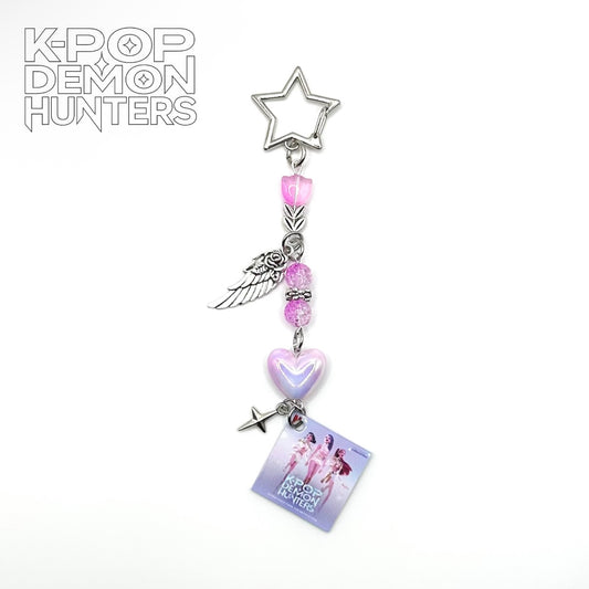 Purple K-Pop Demon Hunters Charm Keychain