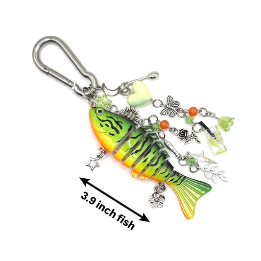 “Charlotte” - Fish Carabiner Bag Accessory