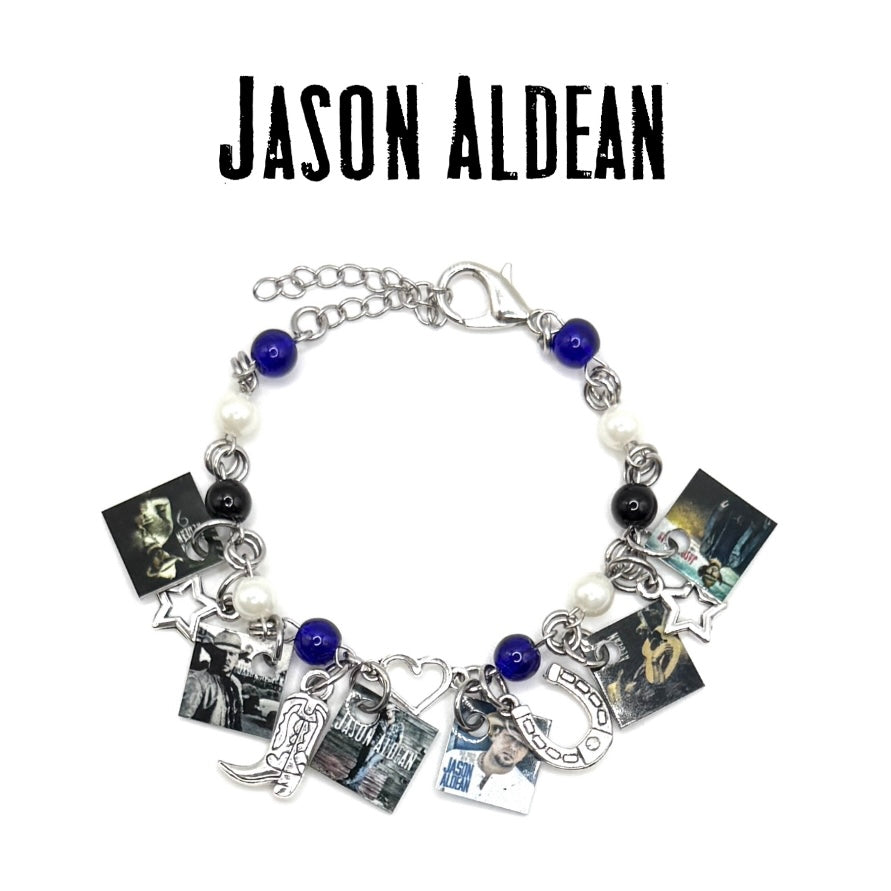 Jason Aldean Mini Country Album Charm Bracelet