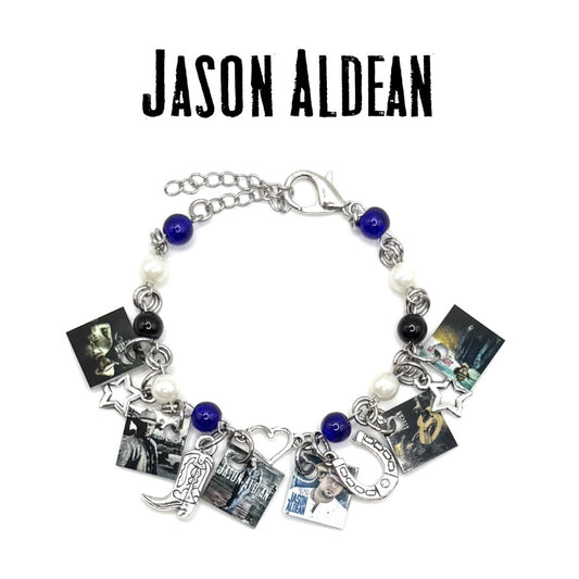 Jason Aldean Mini Country Album Charm Bracelet