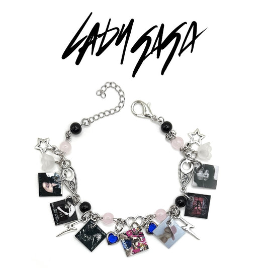 Lady Gaga Mini Album Charm Bracelet 2.0