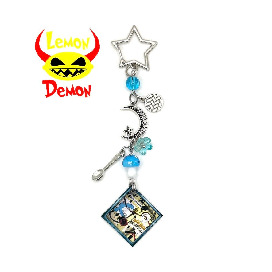 Lemon Demon Dinosaurchestra Keychain