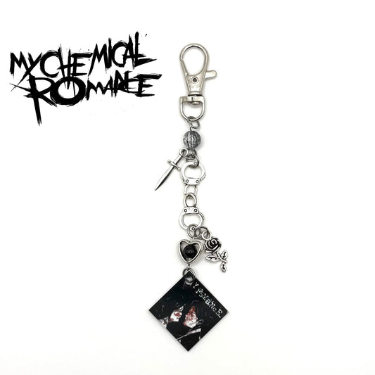 My Chemical Romance Three Cheers For Sweet Revenge Album Charm Keychain