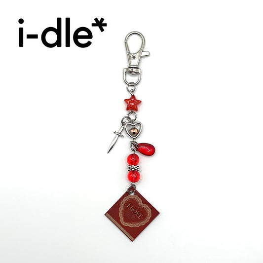 I-dle KPop I Love EP Cover Charm Keychain