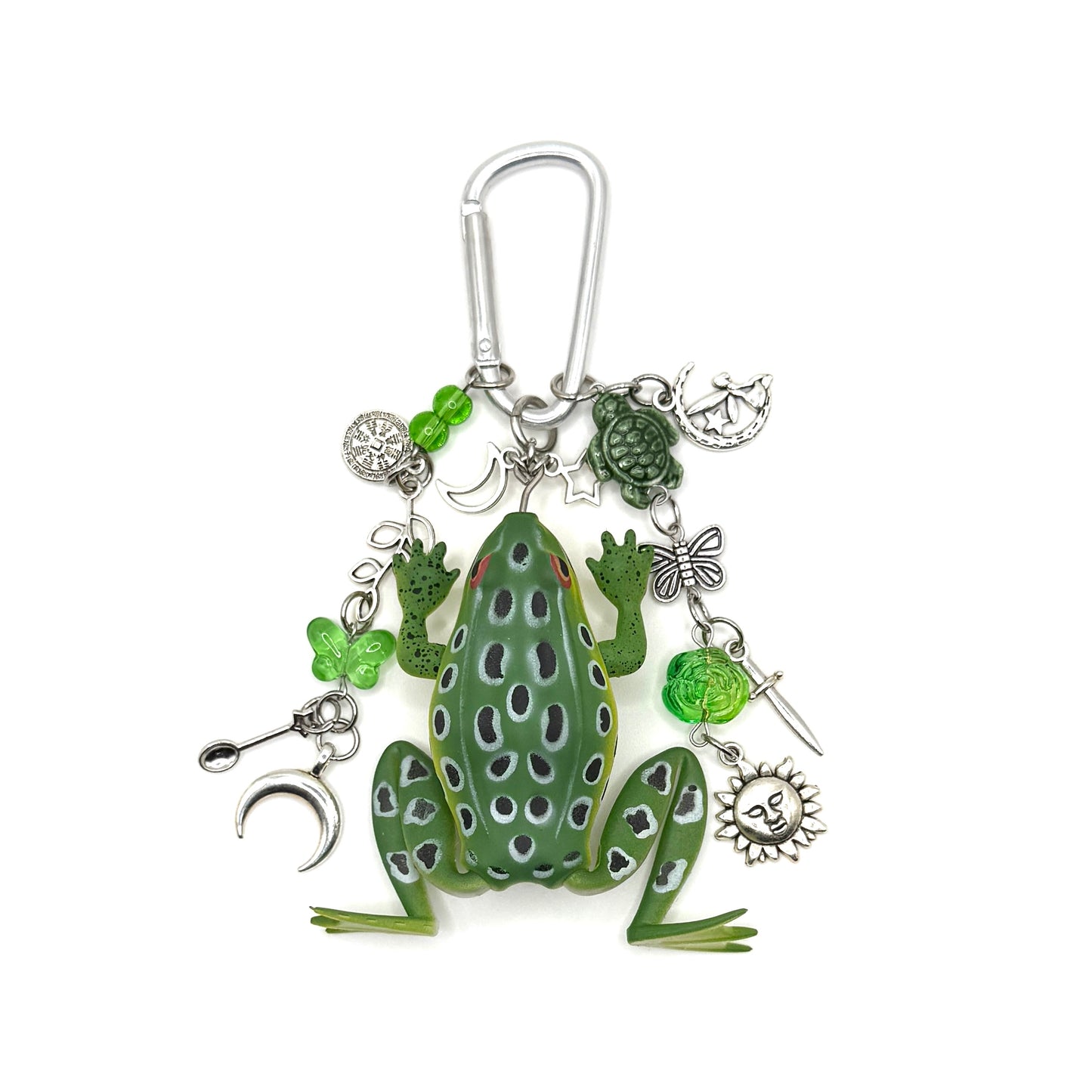 “Milo” - Squishy Frog Carabiner Bag Accessory