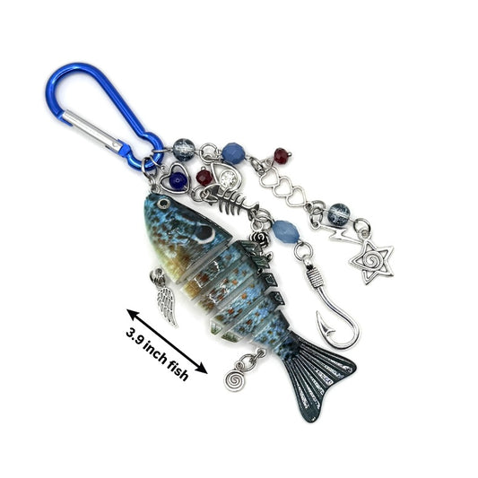 “Olivia” - Fish Carabiner Bag Accessory