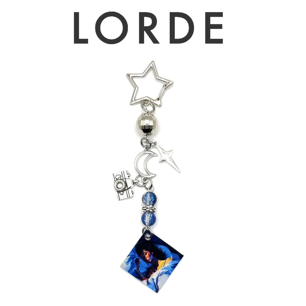 Lorde Melodrama Album Beaded Charm Keychain