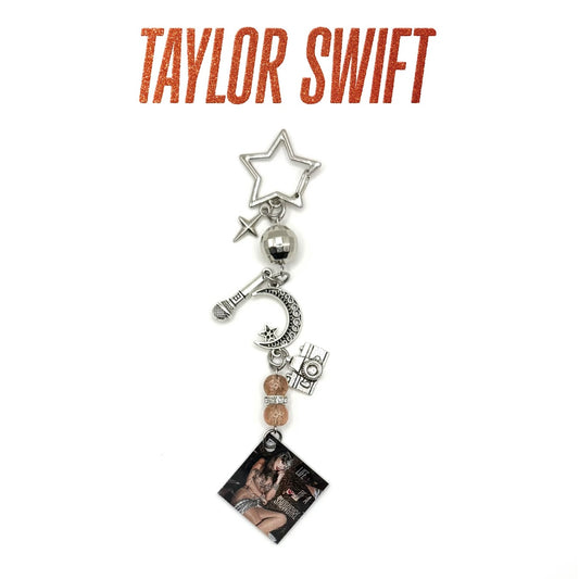 Taylor Swift The Life of a Showgirl It’s Beautiful Album Charm Keychain