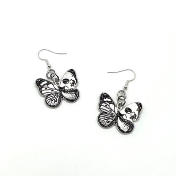 Half Skull & Butterfly Earrings