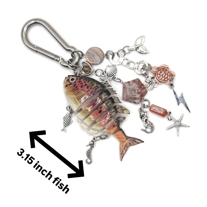 “Delphine” - Fish Carabiner Bag Accessory