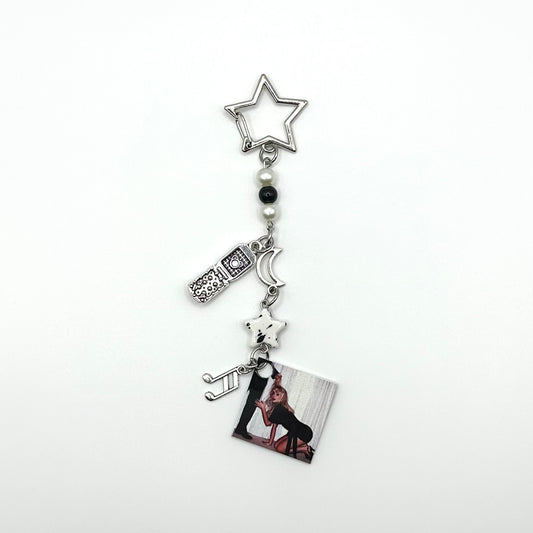 Sabrina Carpenter Man’s Best Friend Beaded Charm Keychain