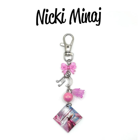 Nicki Minaj Pink Friday 2 Album Cover Keychain